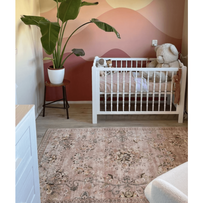 Wonder Rugs Rozenkelim roze flower vloerkleed
