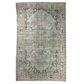 Vintage tapijt groen 188x294cm