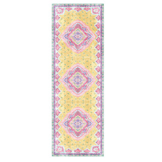 Wonder Rugs Loper/ balkonkleed Mila geel