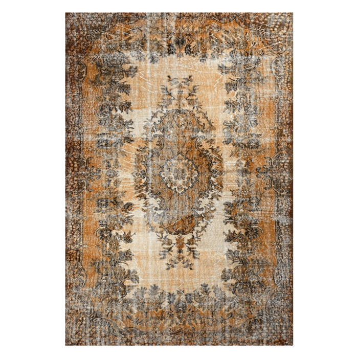 Vintage tapijt 187x295cm oranjeTurkije