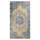 Vintage tapijt blauw beige 164 x 300 cm