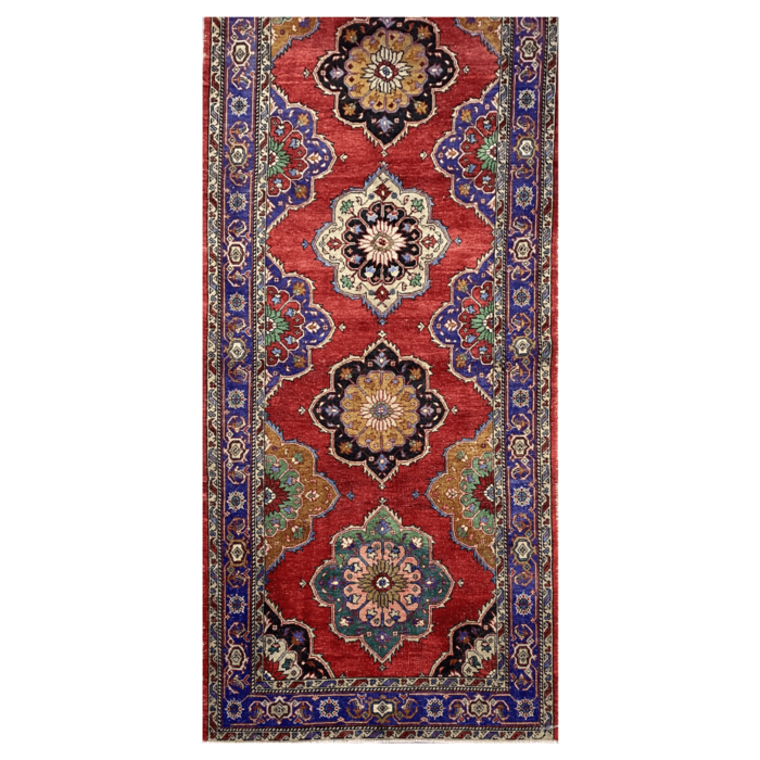Vintage bloemen kelim 152x303