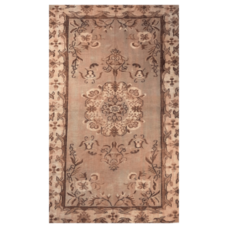 Vintage roze vloerkleed 276 x 170 cm