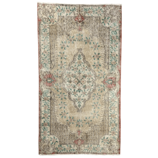 vintage vloerkleed roze 195 x 114 cm