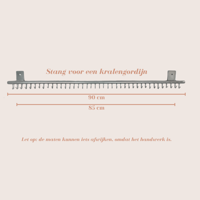 Kleurrijk glaskralengordijn of vliegengordijn