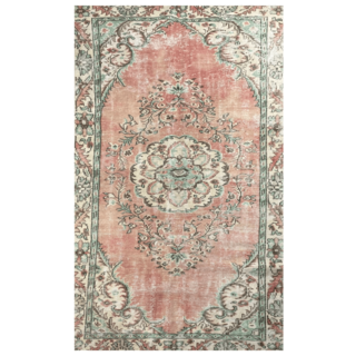Vintage roze vloerkleed 165x282cm