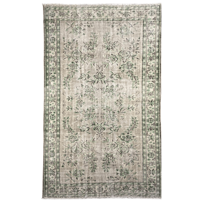 Vintage vloerkleed groen 178 x 288 cm
