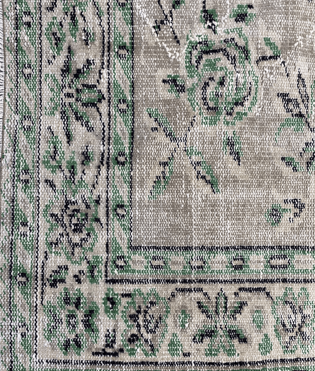 Vintage vloerkleed groen 178 x 288 cm