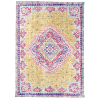 Wonder Rugs Vintage vloerkleed Mila geel
