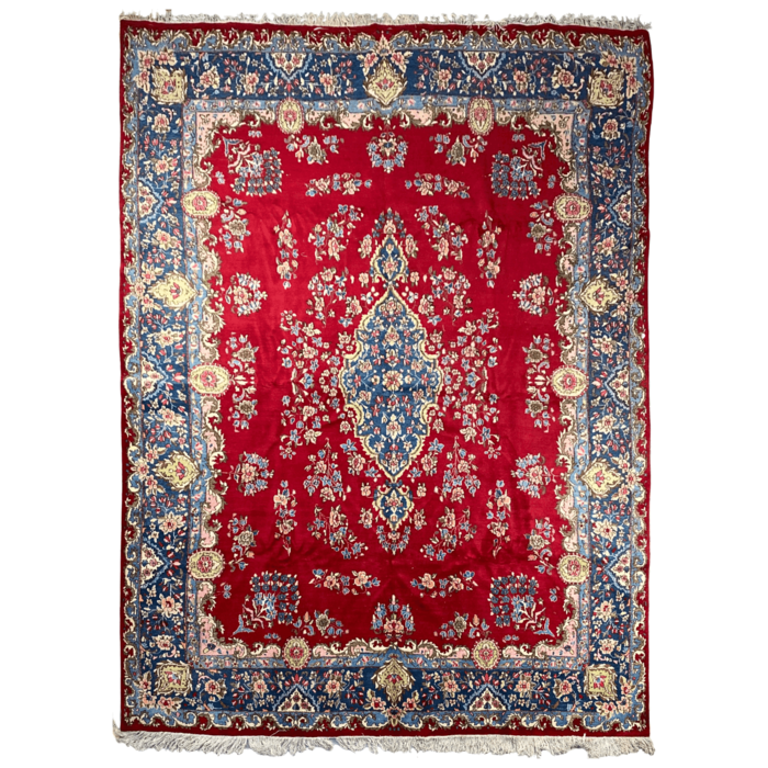 Perzisch tapijt rood/ blauw 270 x 385 cm