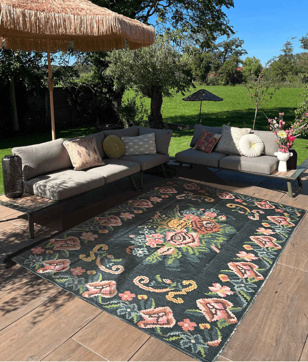 Wonder Rugs Buitenkleed Flower kilim