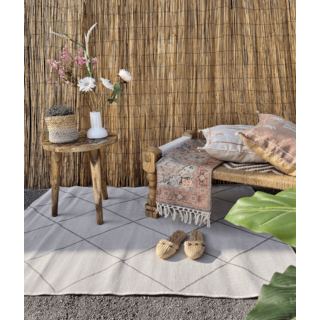 Wonder Rugs Jute buitenkleed creme