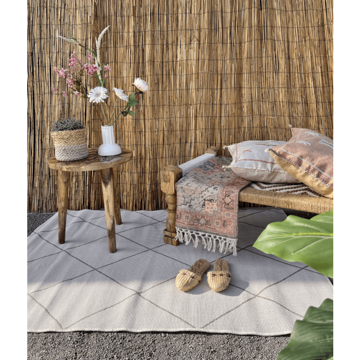 Wonder Rugs Jute buitenkleed creme