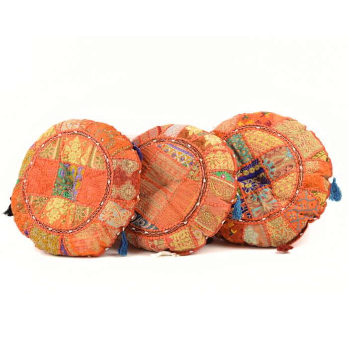 Oranje patchwork kussen arabisch