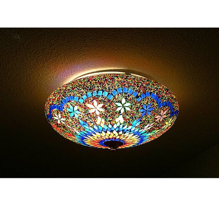 Oosterse plafonnière multi color kraal nieuw design