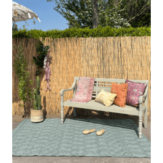 Wonder Rugs Jute buitenkleed groen