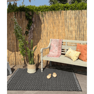 Wonder Rugs Jute buitenkleed zwart