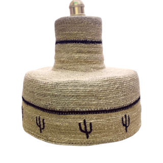 Zeegras lampje Cactus zwart