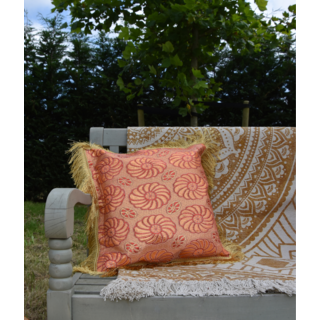 Luxury kussen Flower bomb pink