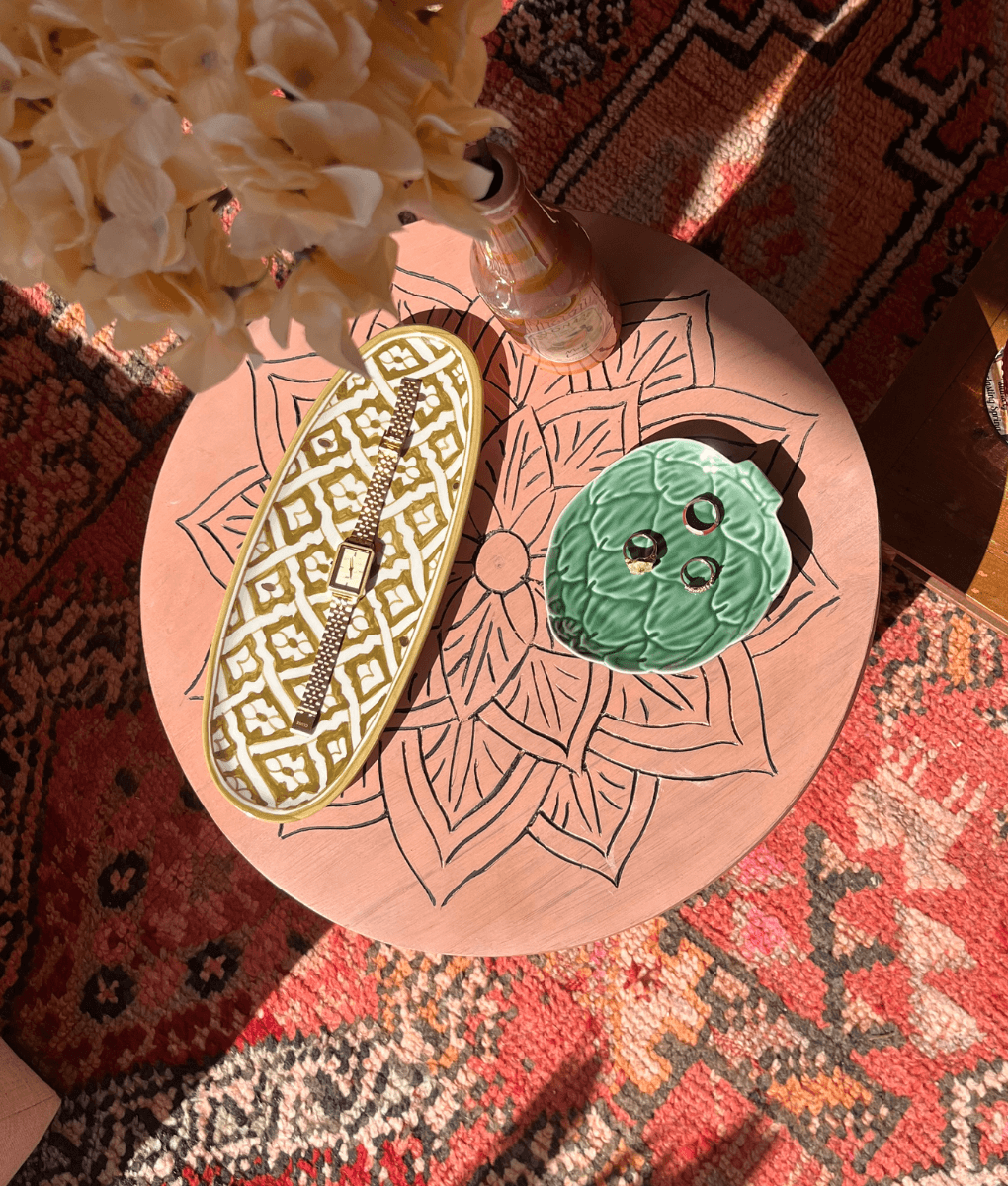 Oosterse koffietafel Roze