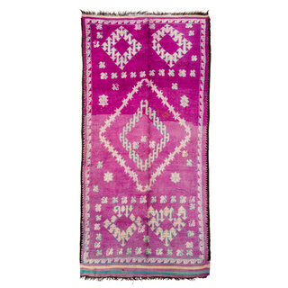 Berber vloerkleed paars  190x400cm