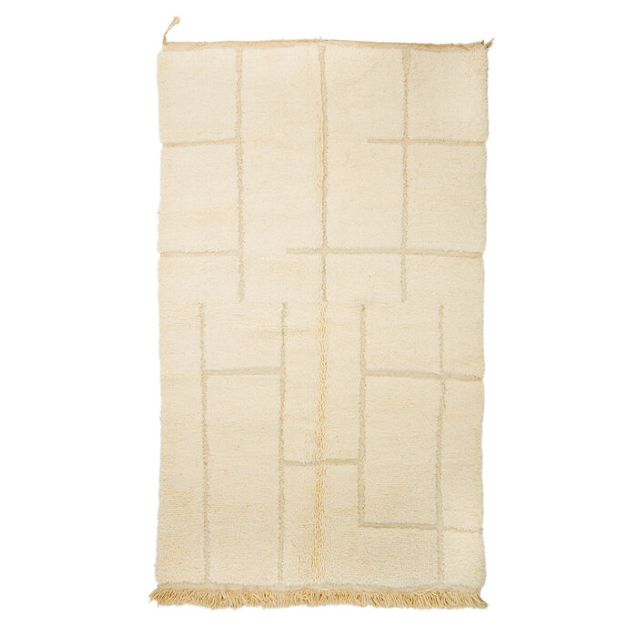 Berber vloerkleed Beni Ouarain geschoren 156 x 280 cm