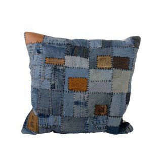 Kussen vierkant denim