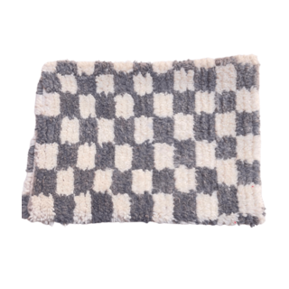 Berber kussen grijs Blok