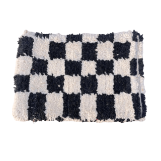 Berber kussen zwart Blok