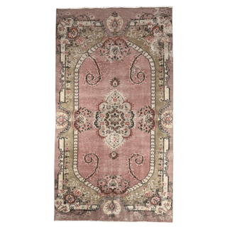 Vintage vloerkleed roze 165x298cm