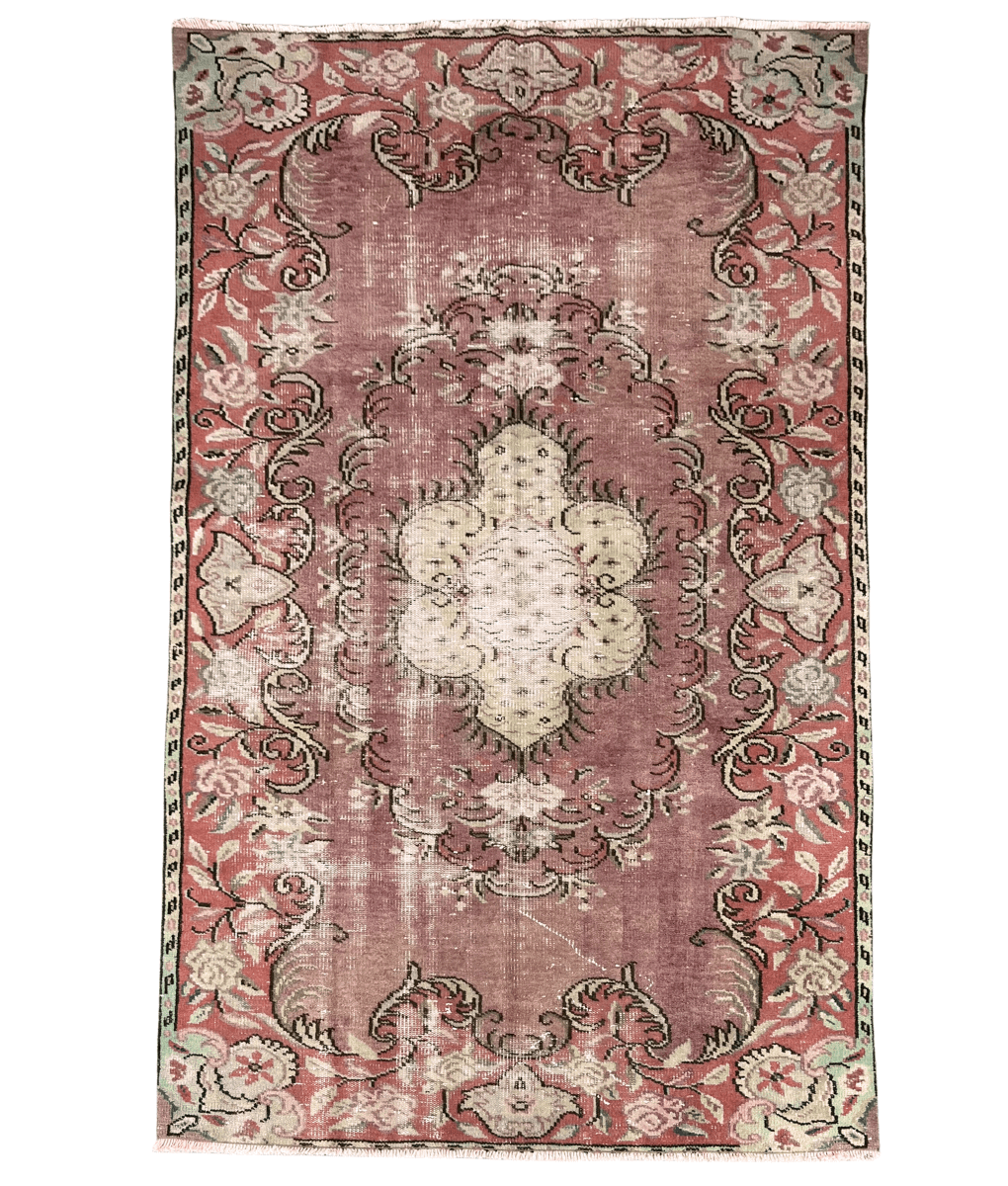 Vintage vloerkleed medaillon 146x239cm