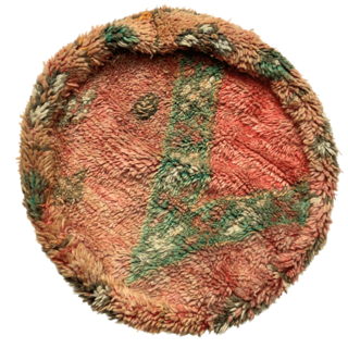 Marokkaanse poef rond Elin