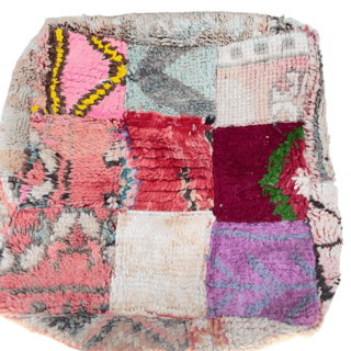 Marokkaanse poef pastel