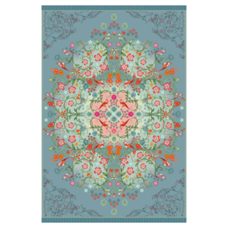 Buitenkleed Florali blauw