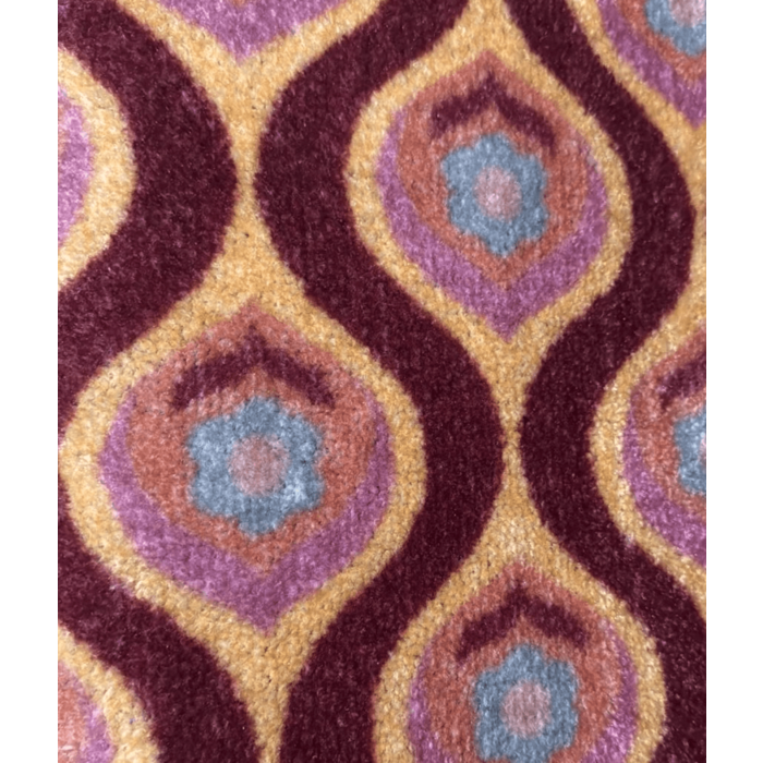 Deurmat /droogloopmat op maat - Poppy Flower bordeaux