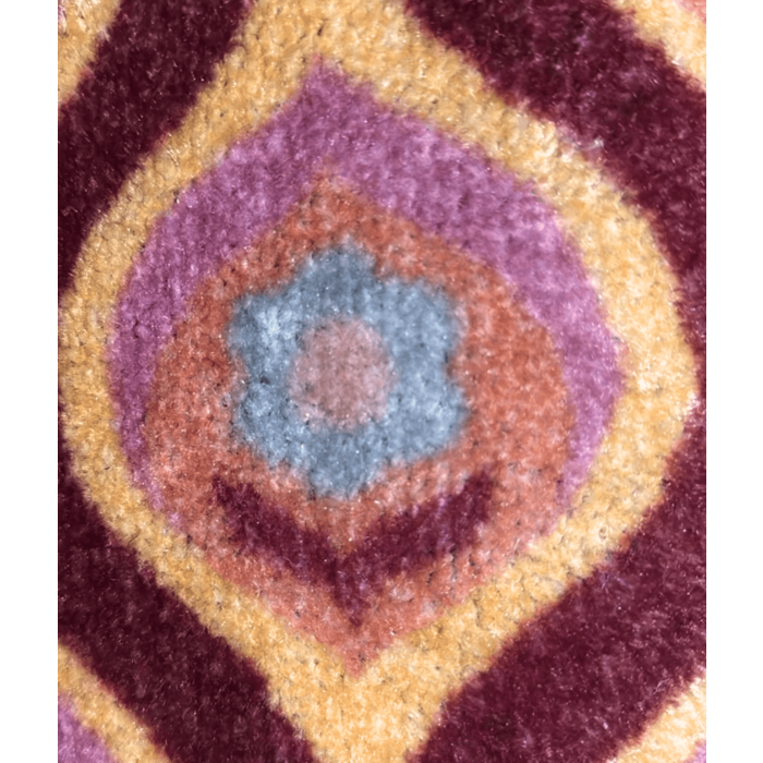 Deurmat /droogloopmat op maat - Poppy Flower bordeaux