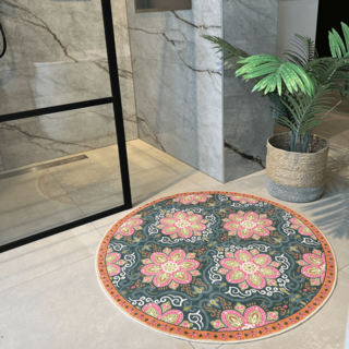 Ronde badmat La vie du Flora