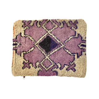 Berber kussen zacht paars