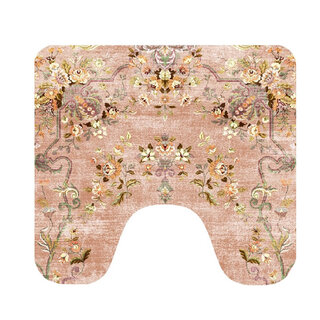 Toiletmat roze blossom