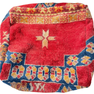 Berber poef rood