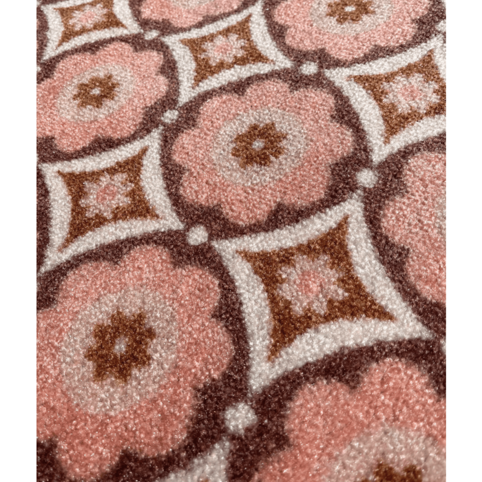 Deurmat/ droogloopmat op maar - Mediterrane pink