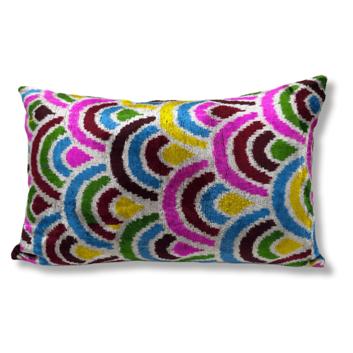 Ikat kussen Rainbow - multi