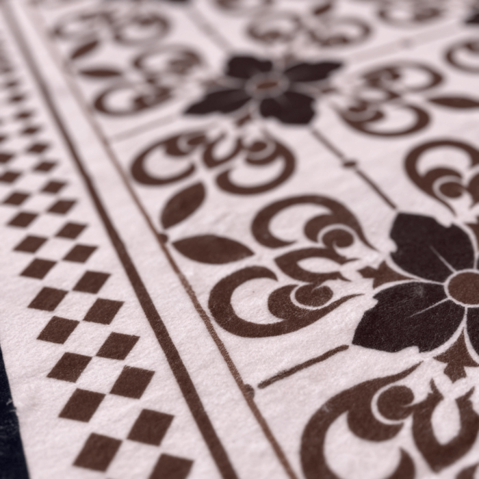 Badmat Venezia - Bruin/ zwart