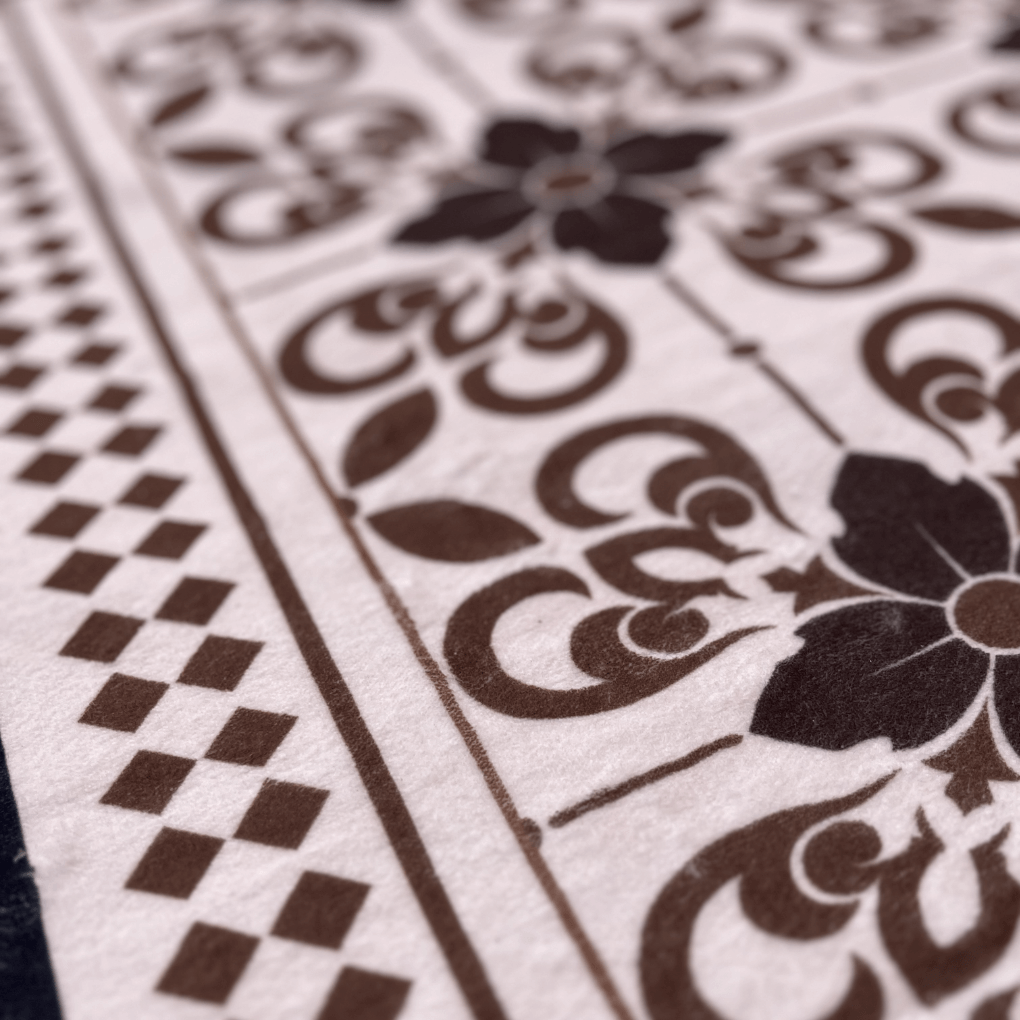 Badmat Venezia - Bruin/ zwart