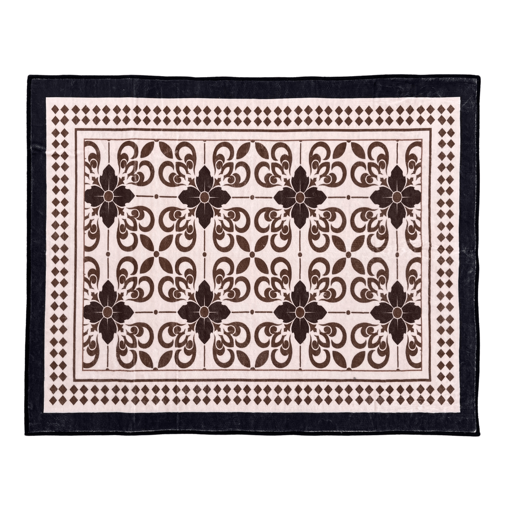 Badmat Venezia - Bruin/ zwart