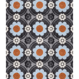 Deurmat/ doorloopmat op maat - Tropica blue