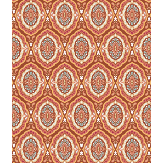 Deurmat/ doorloopmat op maat - Medaillon terra