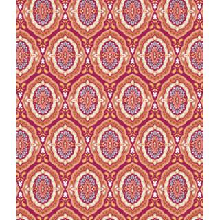 Deurmat/ doorloopmat op maat - Medaillon bordeaux