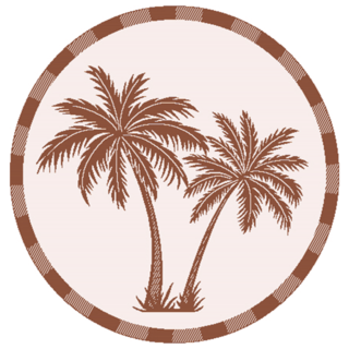 Buitenkleed rond Palmtree