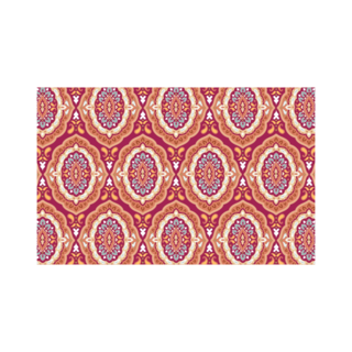 Deurmat Medaillon bordeaux